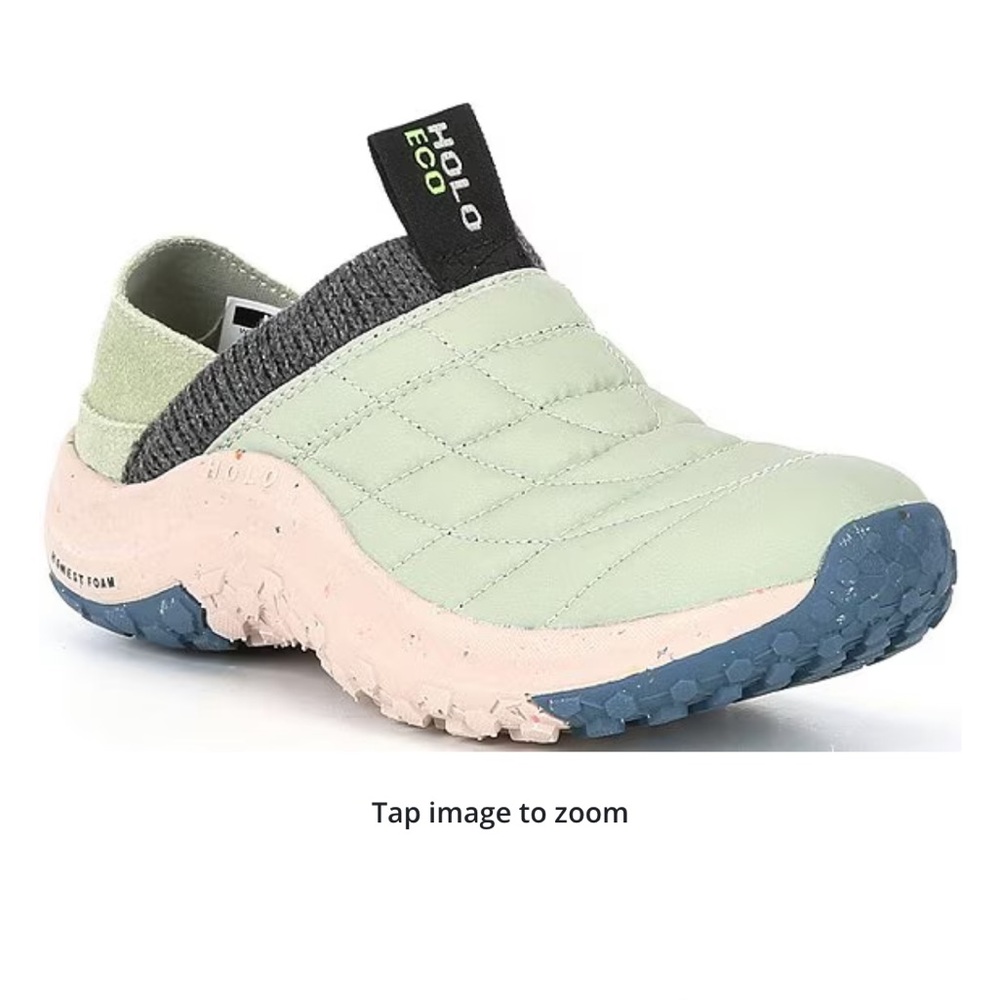 NWOT Holo Footwear Women’s Credimus Crashback Slip On Green Tea Shoes Size 9
